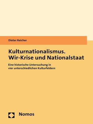 cover image of Kulturnationalismus. Wir-Krise und Nationalstaat